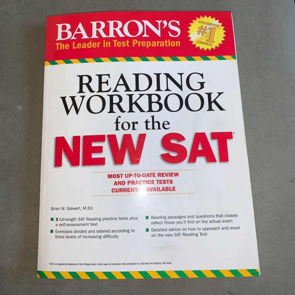 Barron’s Reading Workbook for the NEW SAT